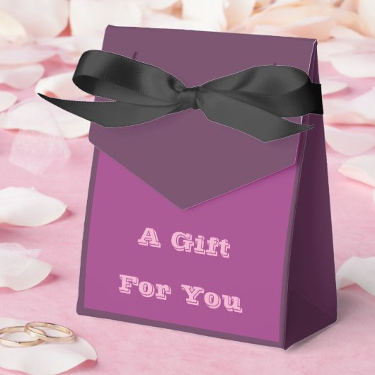 Plum Wine Paarse Lente Seizoen Effen Kleur Bedankdoosjes (Huwelijk)
