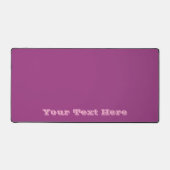 Plum Wine Paarse Lente Seizoen Effen Kleur Bureaumat (Voorkant)