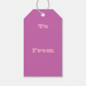 Plum Wine Paarse Lente Seizoen Effen Kleur Cadeaulabel (Achterkant)