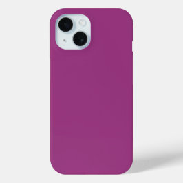 Plum Wine Paarse Lente Seizoen Effen Kleur iPhone 15 Case