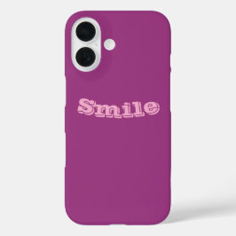 Plum Wine Paarse Lente Seizoen Effen Kleur iPhone 16 Hoesje