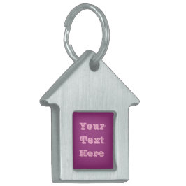 Plum Wine Paarse Lente Seizoen Effen Kleur Huisdieren Naamplaatje