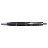 Pluma con flores doradas  personalizada con nombre pen (Achterkant)