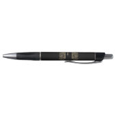 Pluma con flores doradas  personalizada con nombre pen (Bodem)