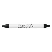 Pluma negra Happy Father's Day Zwarte Inkt Pen (Voorkant)