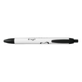 Pluma negra Happy Father's Day Zwarte Inkt Pen (Achterkant)