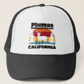 Plumas National Forest California Trucker Pet (Voorkant)