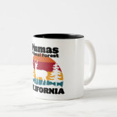 Plumas National Forest California Tweekleurige Koffiemok (Voorkant rechts)