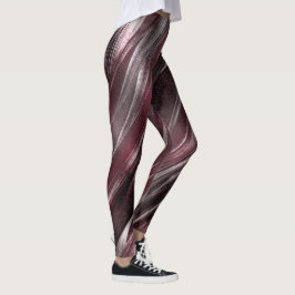 Plumb naar grijs en zilver kleur leggings