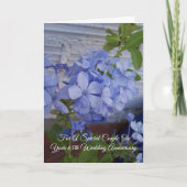 Plumbago Persoonlijk 65th Wedding Jubileum Kaart (Voorkant)