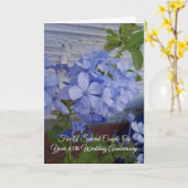 Plumbago Persoonlijk 65th Wedding Jubileum Kaart (Gele Bloem)