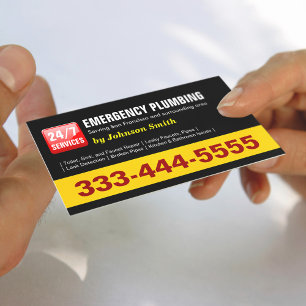 Plumber - 24 UUR NOODPLUMBING SERVICES Visitekaartje