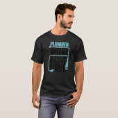 Plumber 6 voor mannen Pipefitter Pipe Plumber T-shirt (Voorkant volledig)