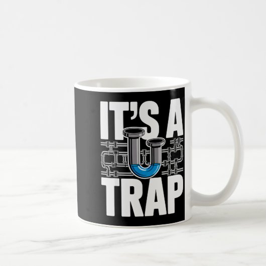 Plumber Art For Men Women Plumbing Pefitter Plumbe Koffiemok (Rechts)