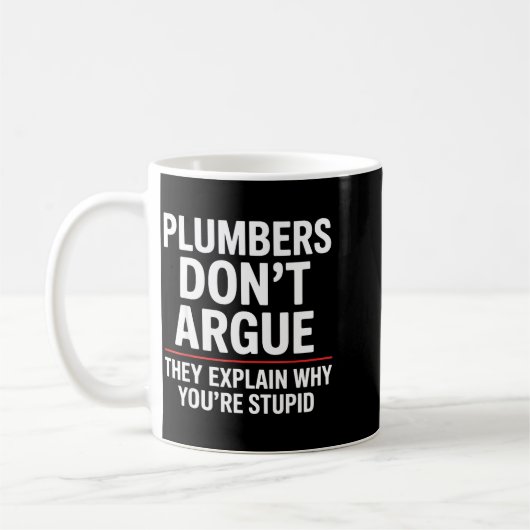 Plumber Art For Men Women Plumbing Pefitter Plumbe Koffiemok (Links)