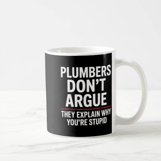 Plumber Art For Men Women Plumbing Pefitter Plumbe Koffiemok (Rechts)
