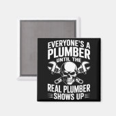 Plumber Art For Men Women Plumbing Pefitter Plumbe Magneet (Voorkant / Achterkant)