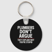 Plumber Art For Men Women Plumbing Pefitter Plumbe Sleutelhanger (Voorkant)