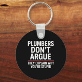 Plumber Art For Men Women Plumbing Pefitter Plumbe Sleutelhanger (Voorkant)