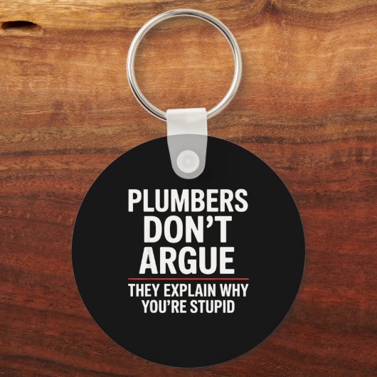 Plumber Art For Men Women Plumbing Pefitter Plumbe Sleutelhanger (Voorkant)