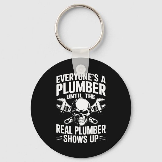 Plumber Art For Men Women Plumbing Pefitter Plumbe Sleutelhanger (Voorkant)