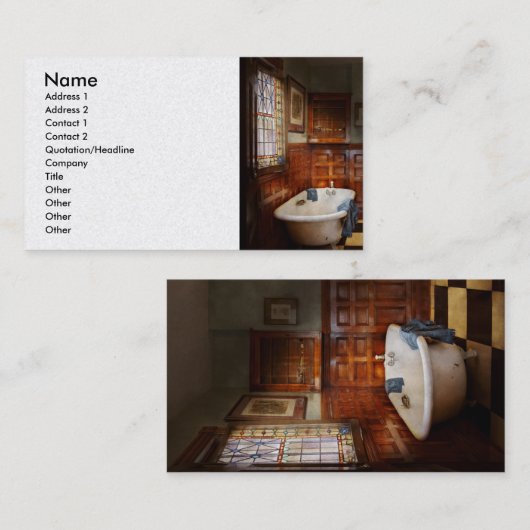 Plumber - Bath Time Visitekaartje (Voorkant / Achterkant)