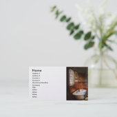 Plumber - Bath Time Visitekaartje (Staand voorkant)