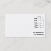 Plumber 'Bathroom Toon'-Visitekaartje Visitekaartje (Achterkant)