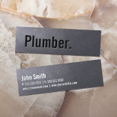 Plumber Coal Black Professional Mini Visitekaartje
