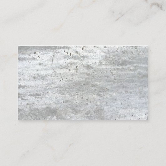 Plumber Contractor Handyman Cool Concrete textuur Visitekaartje (Achterkant)