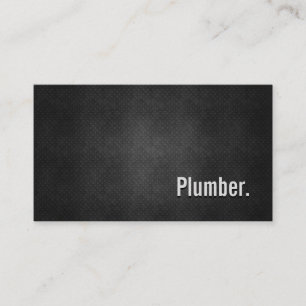 Plumber Cool Black Metal Simity Visitekaartje