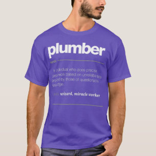Plumber Definition    TFunny Plumbing Job Gift T-shirt