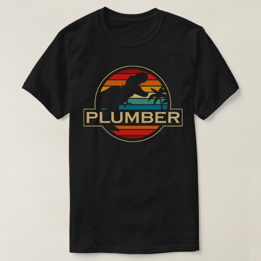 Plumber Dinosaur T-shirt (Design voorkant)