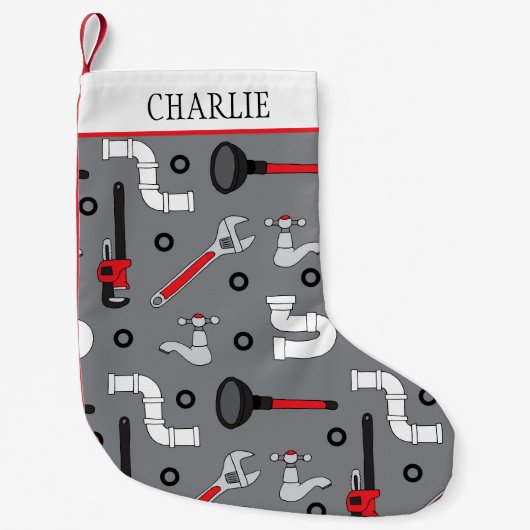 Plumber DIYer and Handyman Kleine Kerstsok (Voorkant)