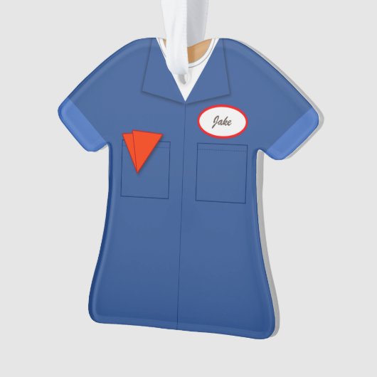 Plumber Electrice Mechanic Workshirt Professay Ornament (voorkant)