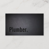 Plumber Elegant Dark Minimalist Visitekaartje (Voorkant)