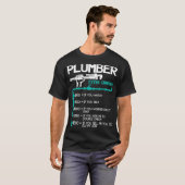 Plumber Extra Charge Funny Plumbing Handyman T-shirt (Voorkant volledig)