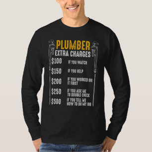 Plumber Extra Ladingen Leidingleiding T-shirt