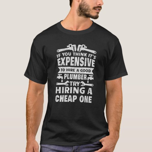 Plumber For Men Women Steamfitter Pipefitter Plumb T-shirt (Voorkant)