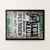 Plumber - Funny Retro Legpuzzel (Horizontaal)