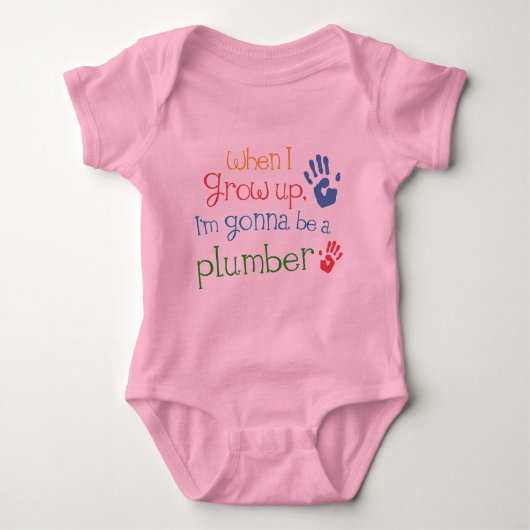Plumber (Future) Baby Baby T-Shirt (Voorkant)