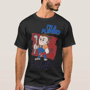 Plumber gebakken piraatschip is donut jarig t-shirt