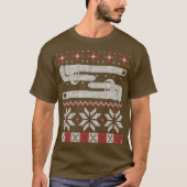 Plumber Gegleed kerstkeukenbuizen Gift T-shirt (Voorkant)