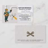 Plumber | Gesloten buizen | Visitekaartje van Wren (Voorkant / Achterkant)