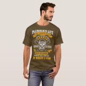 Plumber Gift Funny Professions Heating Engineer T-shirt (Voorkant volledig)