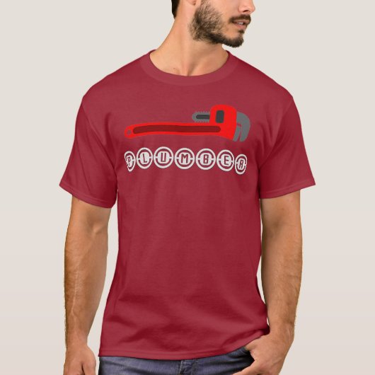 Plumber giften Pijpleiding T-shirt (Voorkant)
