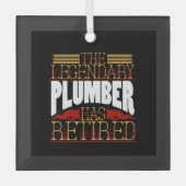 Plumber Gifts Glas Ornament (Voorkant)