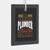 Plumber Gifts Glas Ornament (Voorkant Rechts)