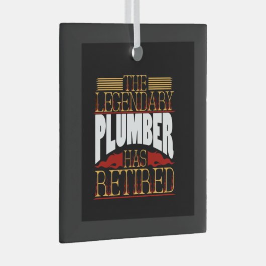 Plumber Gifts Glas Ornament (Voorkant Rechts)