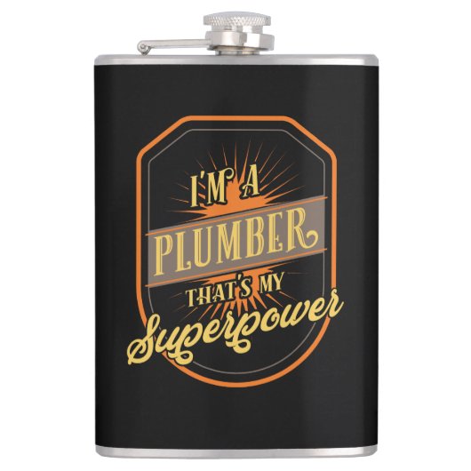 Plumber Gifts Heupfles (Voorkant)